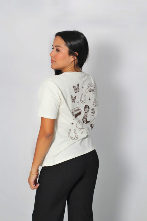 T-SHIRT ESTAMPADA COW GIRL