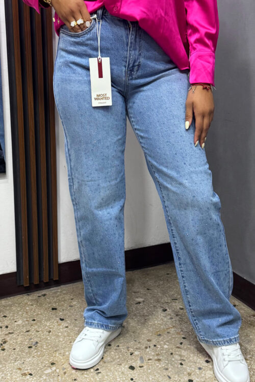 Jeans Most Wanted recto con brillos