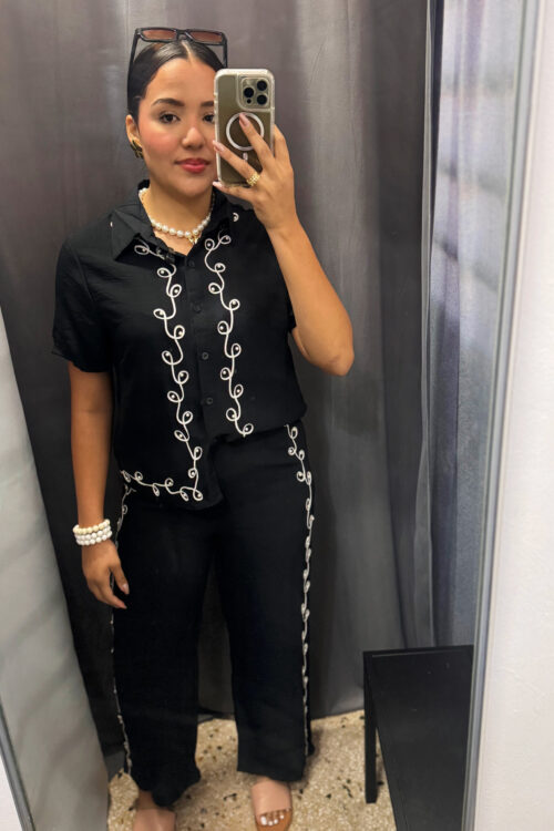 Set blusa y pantalón estilo Boho Chic