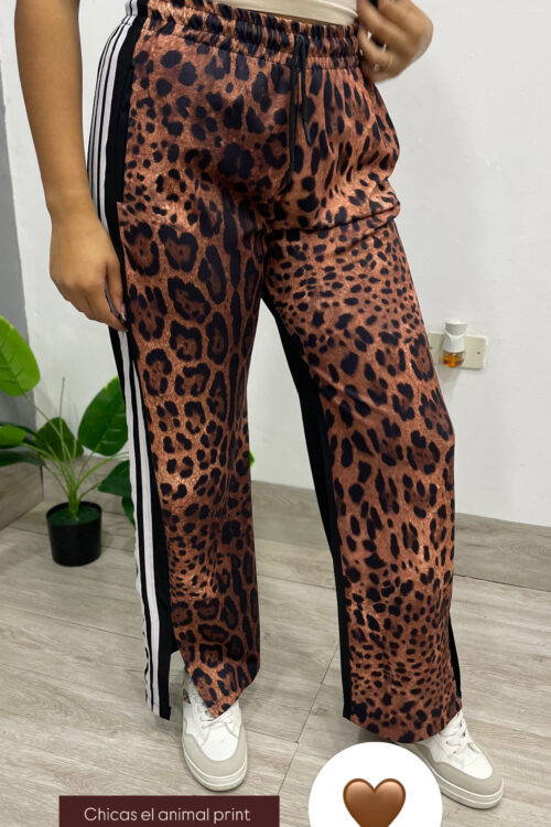 Track pants animal print